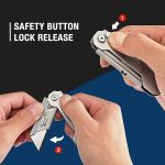 WORKPRO 3-Pack Folding Utility Knife, Quick Change Blades Box Cutter, EDC Foldable Pocket Utility Knife Sets with Belt Clip - Image 3