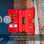 Kapro - 340 Postrite Post Level - Adjustable Folding Post Level - For Use on Posts and Pipes - Includes Strap and 3 Vials - Magnetic - Image 3