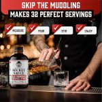 USDA Organic Bartender’s Secret Sauce Old Fashioned Mix 8oz (Handcrafted, Makes 32 Cocktails) + Gourmet 10.5oz Peninsula Premium Cocktail Cherries + 2”x2” Ice Mold for Whiskey Cocktails & Home Bars - Image 5