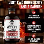 USDA Organic Bartender’s Secret Sauce Old Fashioned Mix 8oz (Handcrafted, Makes 32 Cocktails) + Gourmet 10.5oz Peninsula Premium Cocktail Cherries + 2”x2” Ice Mold for Whiskey Cocktails & Home Bars - Image 6