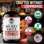 USDA Organic Bartender’s Secret Sauce Old Fashioned Mix 8oz (Handcrafted, Makes 32 Cocktails) + Gourmet 10.5oz Peninsula Premium Cocktail Cherries + 2”x2” Ice Mold for Whiskey Cocktails & Home Bars - Image 3