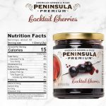 Peninsula Premium Cocktail Cherries | Award Winning | Deep Burgundy-Red | Silky Smooth, Rich Syrup | Luxe Fruit Forward, Sweet-Tart Flavor | Gourmet | American Grown & Made | 10.5 Ounce - Image 2